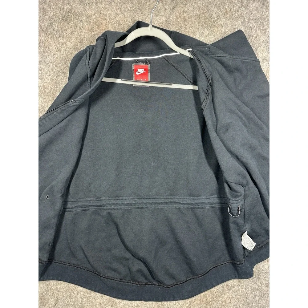 Nike Tech Fleece Cape Hoodie Womens Large Black Full Zip 684928-010